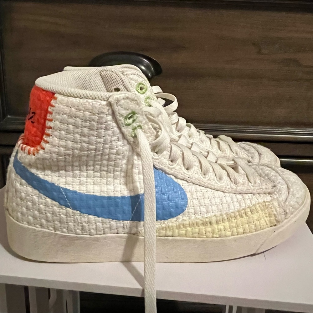 Nike Blazer Mid ’77 Next Nature Hemp Sail University Blue Sneaker Size 8.5